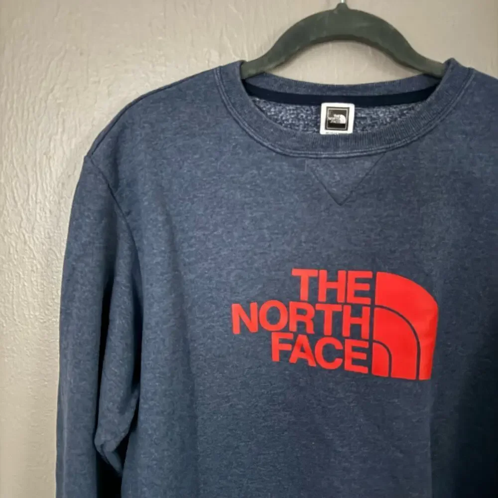 THE NORTH FACE Navy Blue Logo Sweatshirt Size Men's Medium casual comfort fall